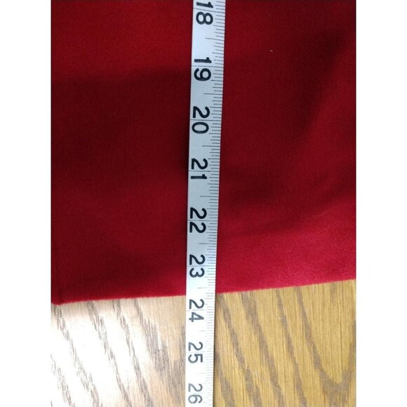 Harve Benard Womens Red Wool Blend Short Coat With Button Closure & Collar - Picture 4 of 7